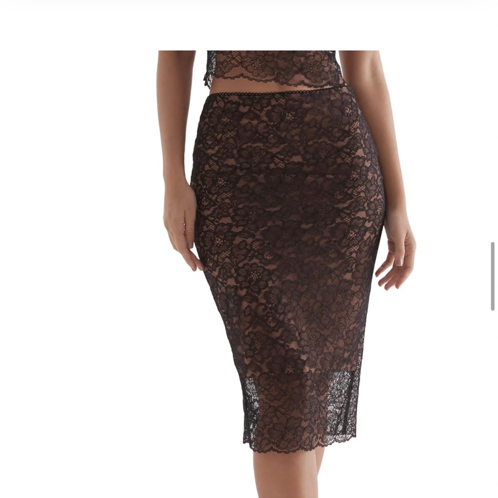 House of CB lace skirt